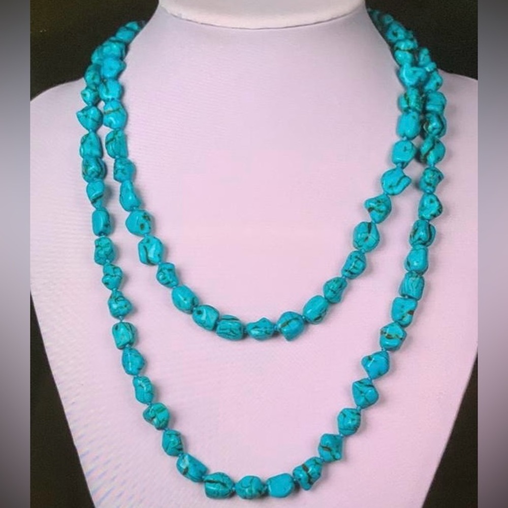 Turquoise Bead Necklace